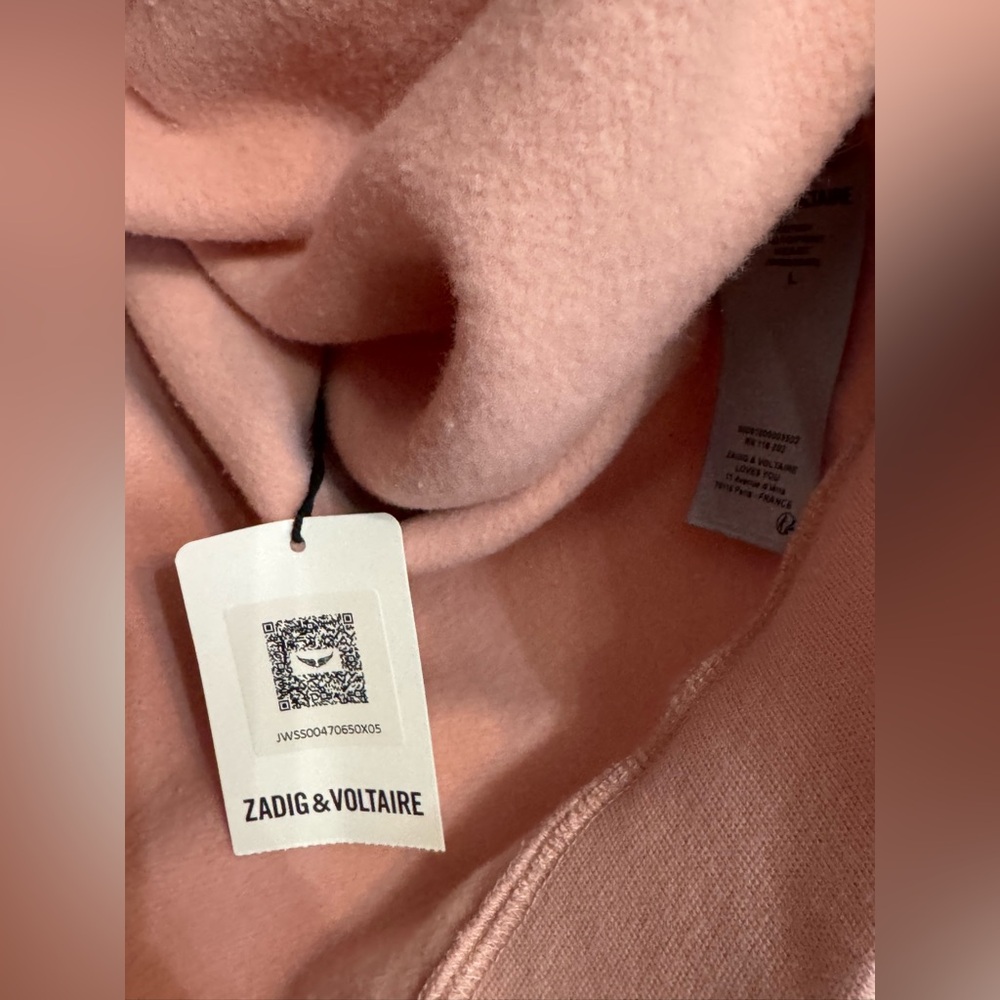 Zadig & Voltaire hoodie, new with tags from Paris - Picture 4 of 11